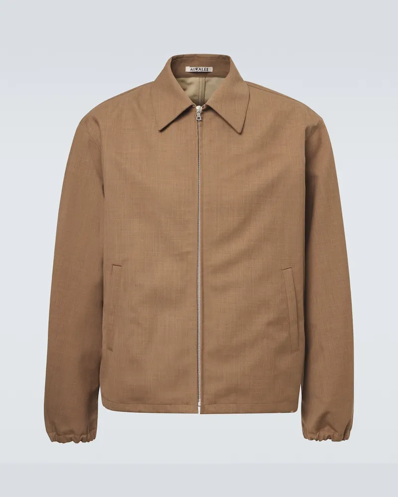 AURALEE Blouson aus Wolle Braun