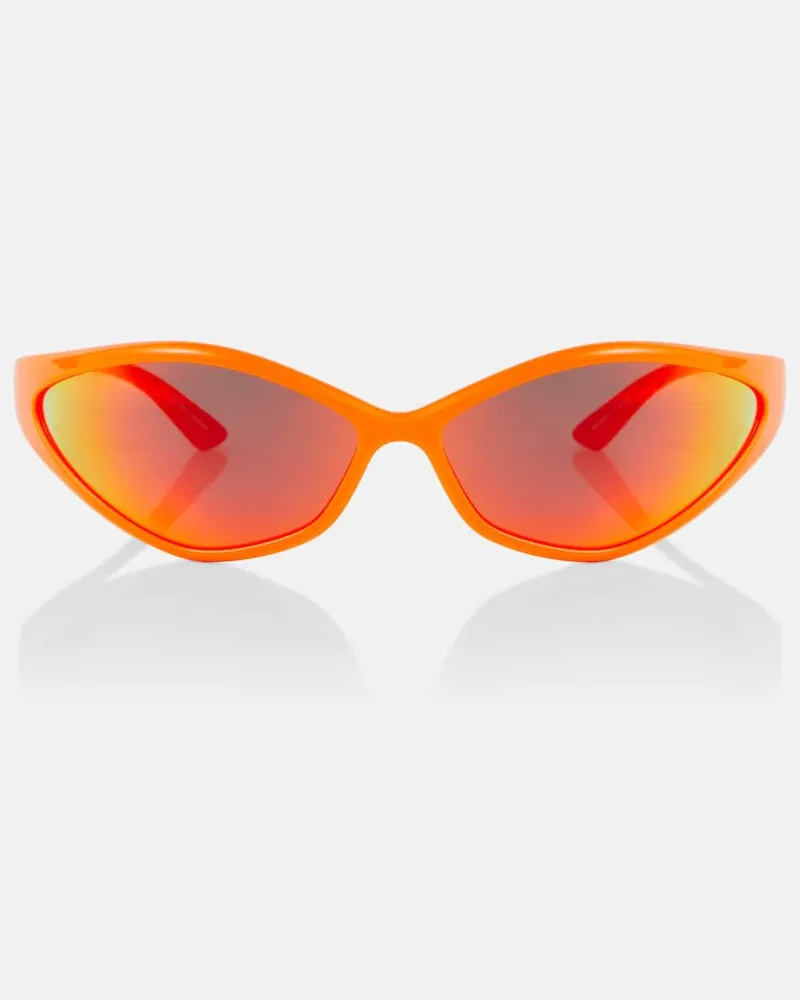 Balenciaga Ovale Sonnenbrille 90s Orange