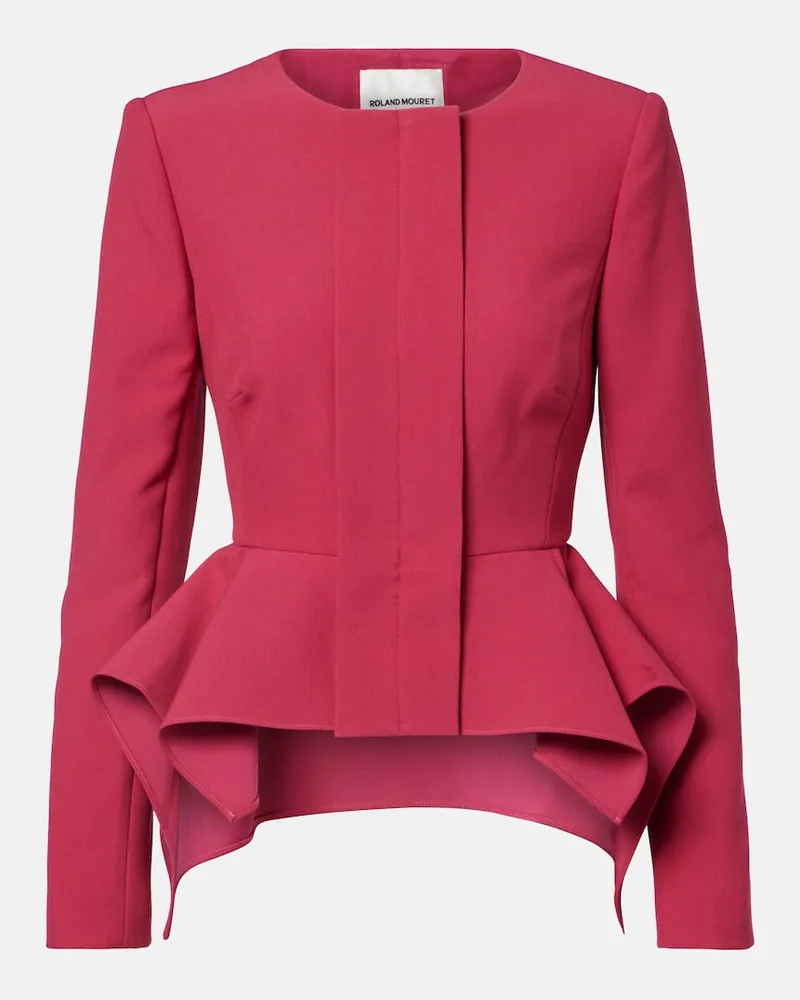 Roland Mouret Jacke aus Crêpe Rosa