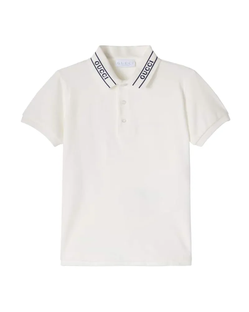 Gucci Polohemd aus Piqué Weiß