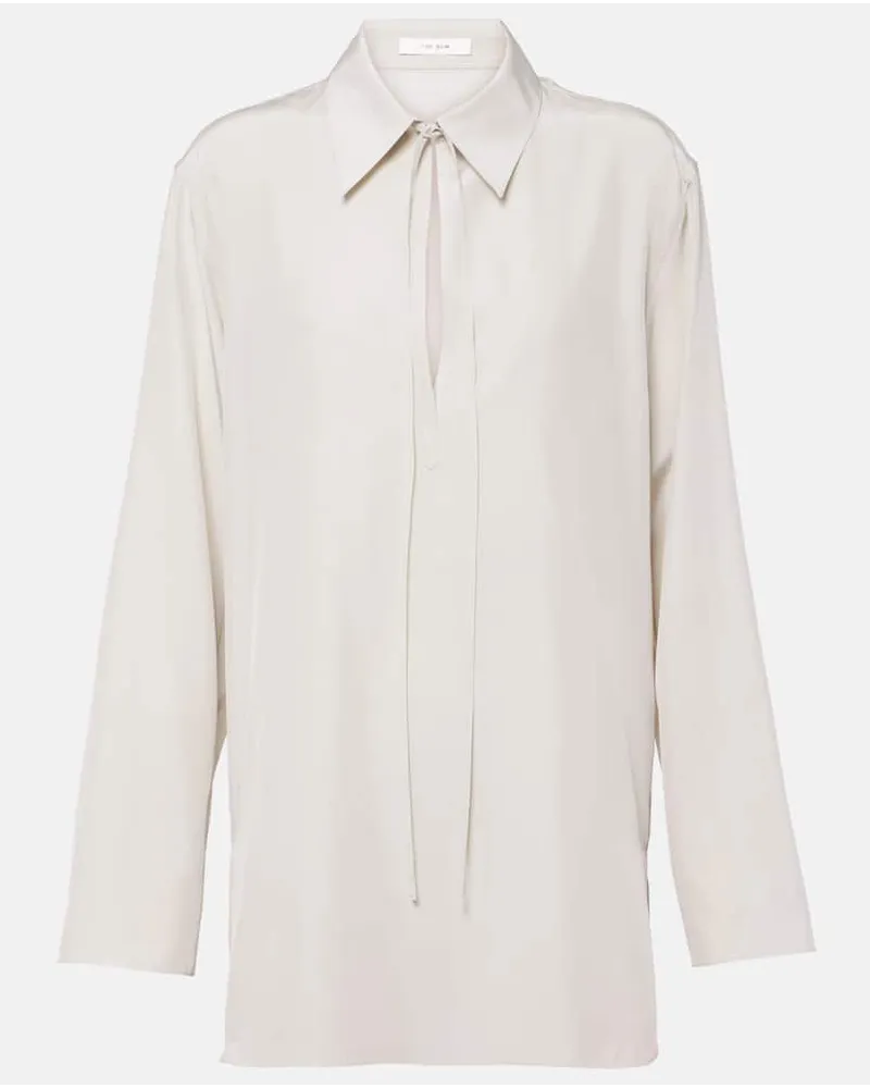 The Row Bluse Malon aus Seide Nude