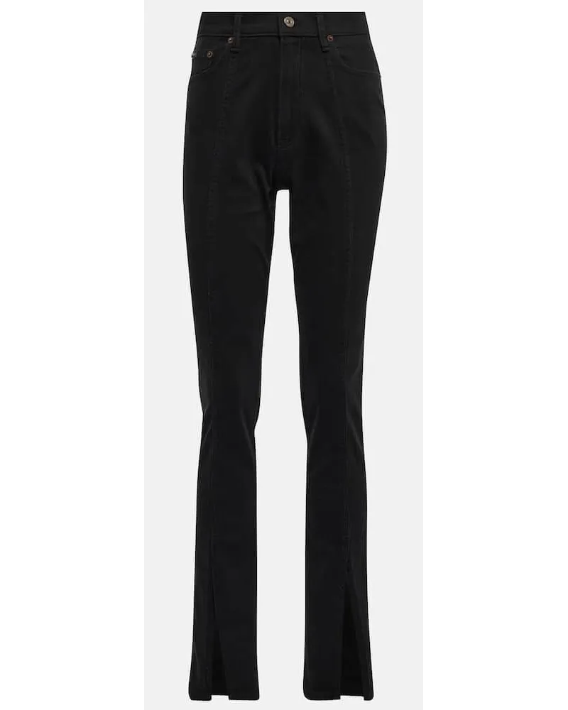 Ralph Lauren High-Rise Jeans Schwarz