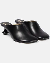 Loewe Mules Toy aus Leder Schwarz