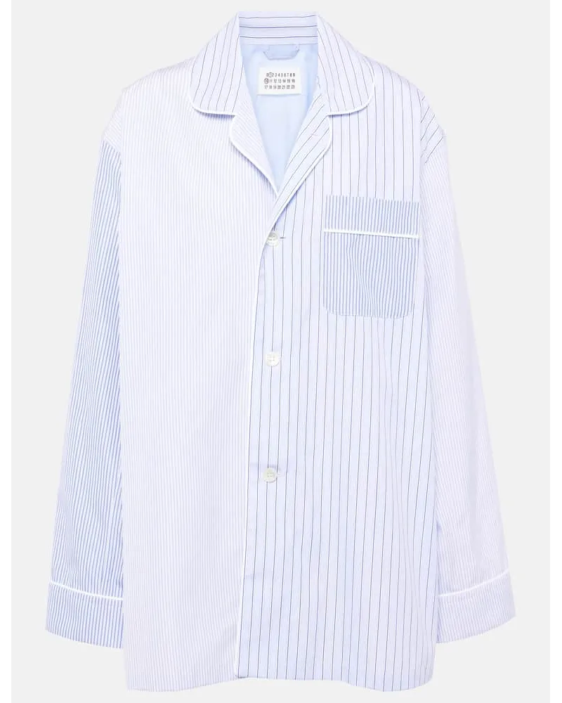 Maison Margiela Hemd aus Baumwolle Blau