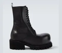 Schnürstiefel Stomper aus Leder