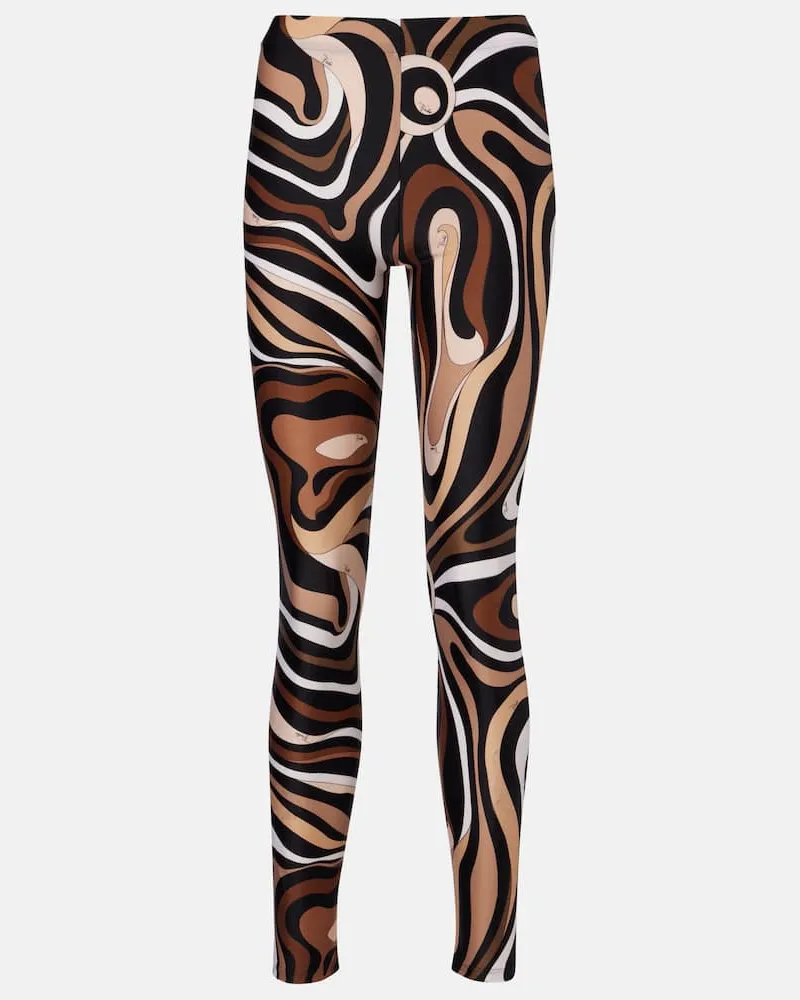 Emilio Pucci Leggings Marmo Schwarz