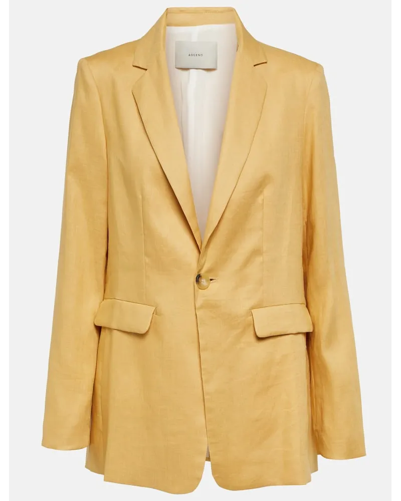 ASCENO Blazer Azores aus Leinen Beige