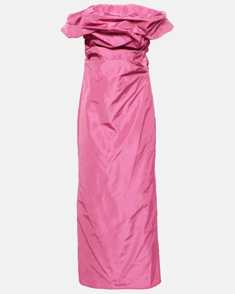 STAUD Off-Shoulder-Maxikleid Andrea Rosa