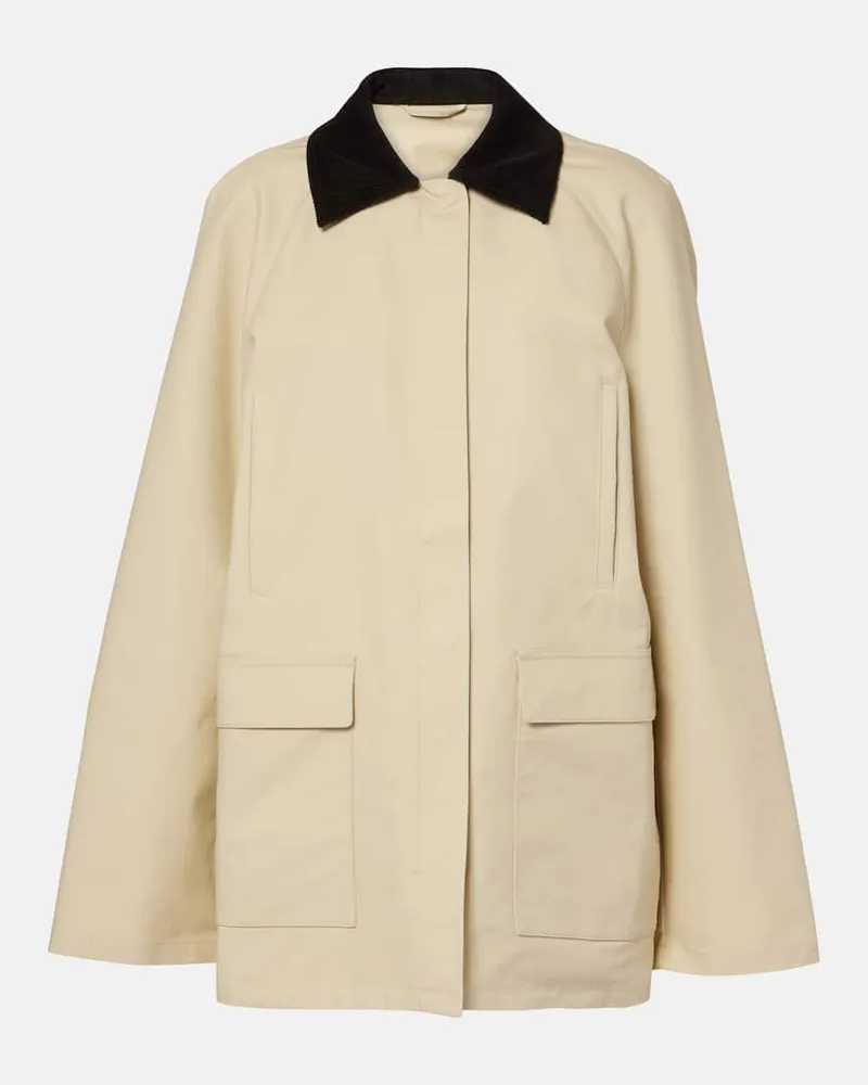 Totême Jacke Summer Country aus Baumwolle Beige