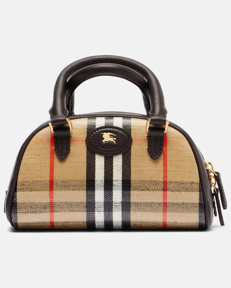 Burberry Tote Bag Highlands Mini Burberry Check Beige