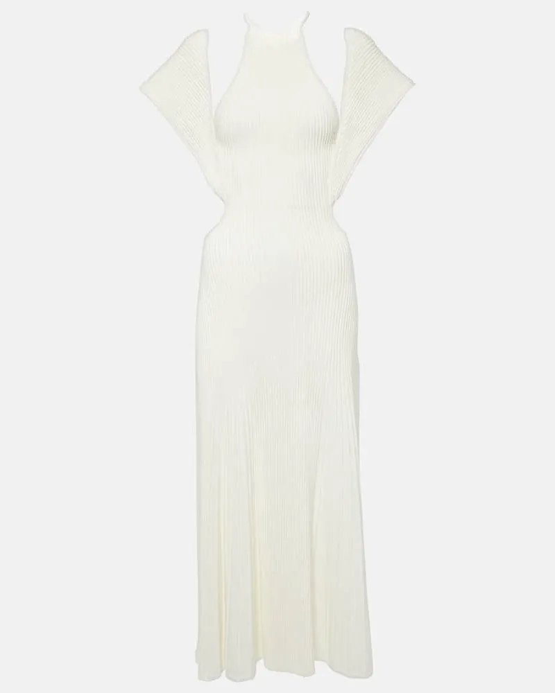 Chloé Chloé Maxikleid aus Wolle Weiß