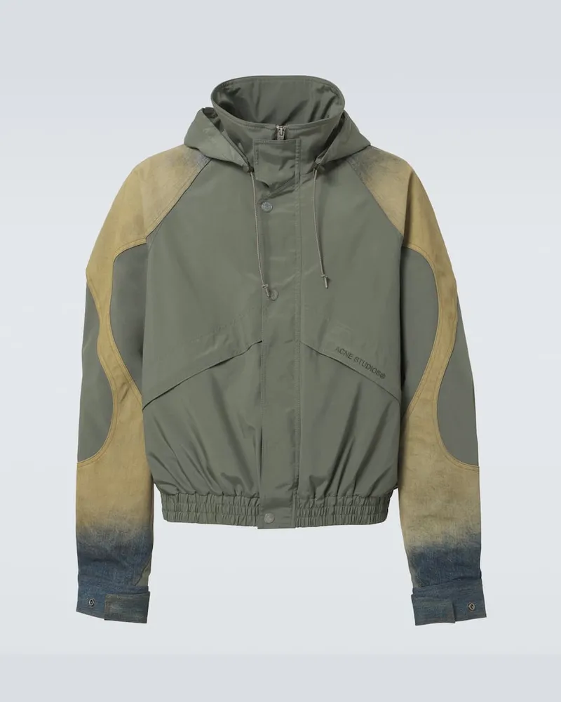 Acne Studios Jacke mit Denim Gruen