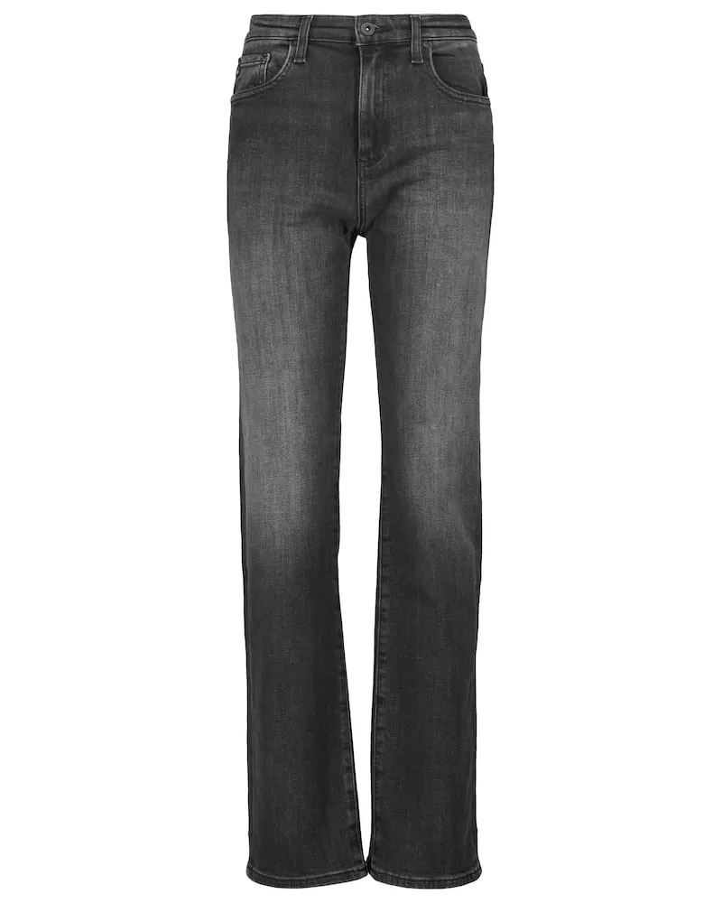 Adriano Goldschmied High-Rise Straight Jeans Alexxis Schwarz