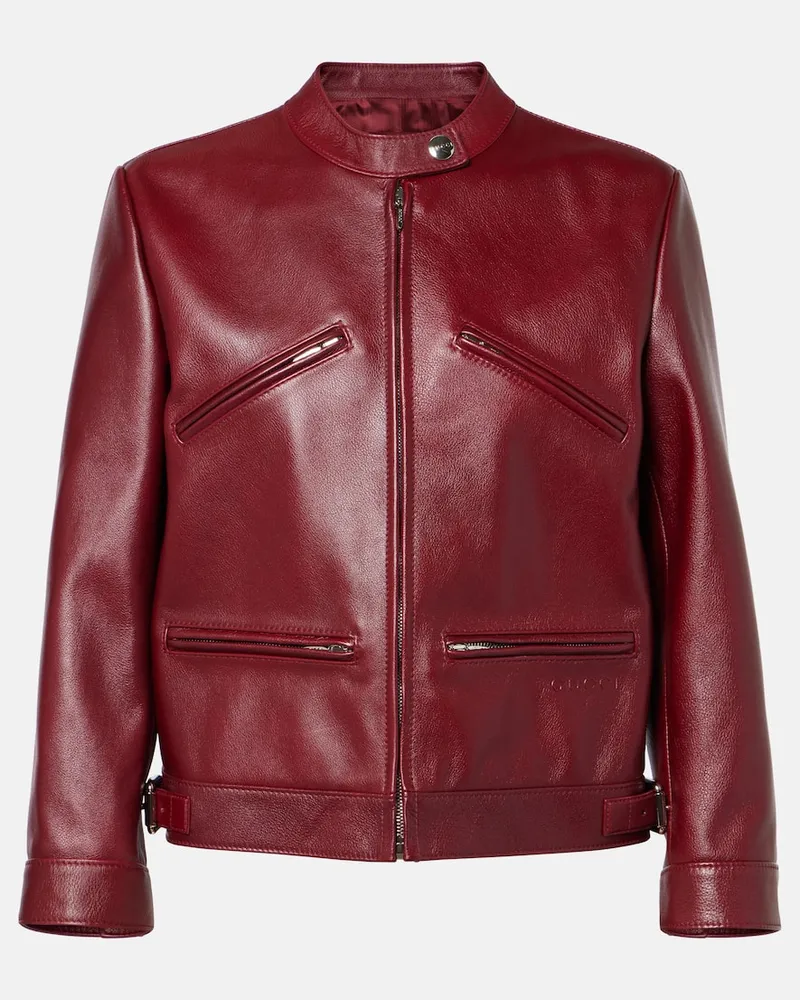 Gucci Lederjacke Rot