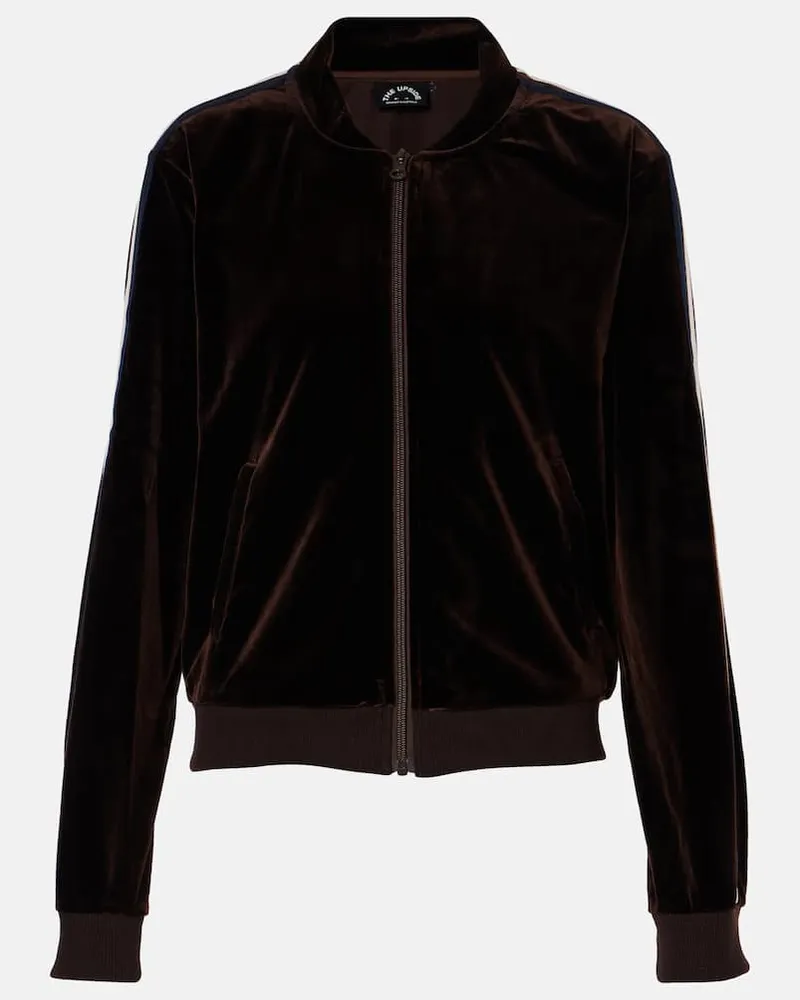 The Upside Trainingsjacke Castillon Kasia aus Samt Braun
