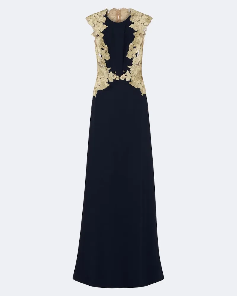 COSTARELLOS Bestickte Robe Blau