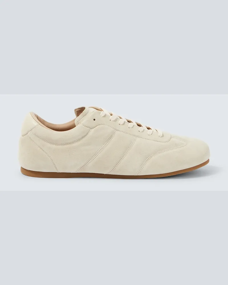 Christophe Lemaire Sneakers Soft Runner aus Veloursleder Beige