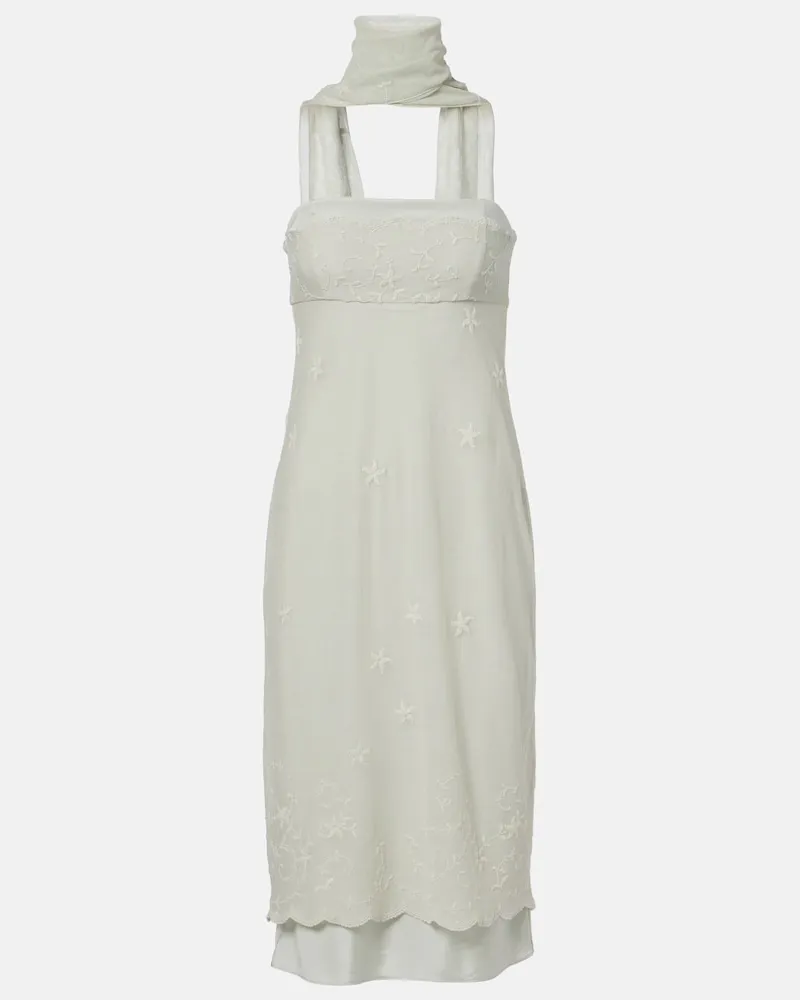 Posse Besticktes Midikleid Cove Grün