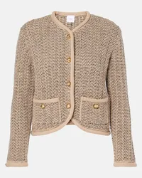 Patou Cardigan aus Wolle und Alpakawolle Beige