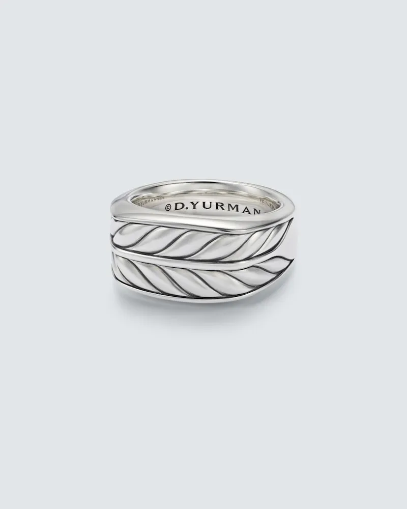 David Yurman Ring Chevron aus Sterlingsilber Silber
