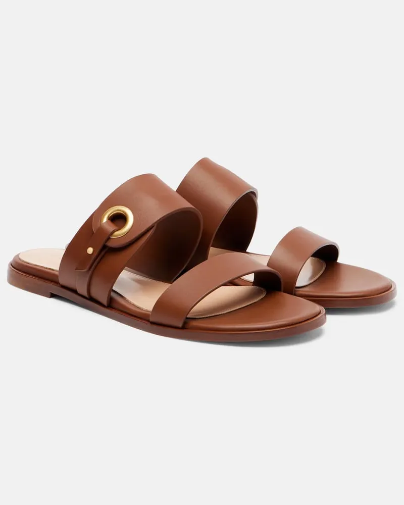 Gianvito Rossi Sandalen aus Leder Braun