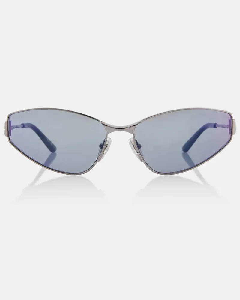 Balenciaga Cat-Eye-Sonnenbrille Mercury Silber