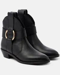 See by Chloé See By Chloe Ankle Boots New Ring aus Leder Schwarz