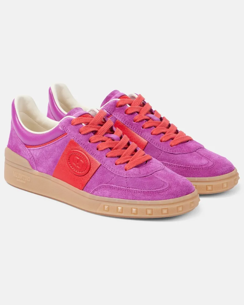 Valentino Garavani Sneakers Upvillage aus Veloursleder Violett
