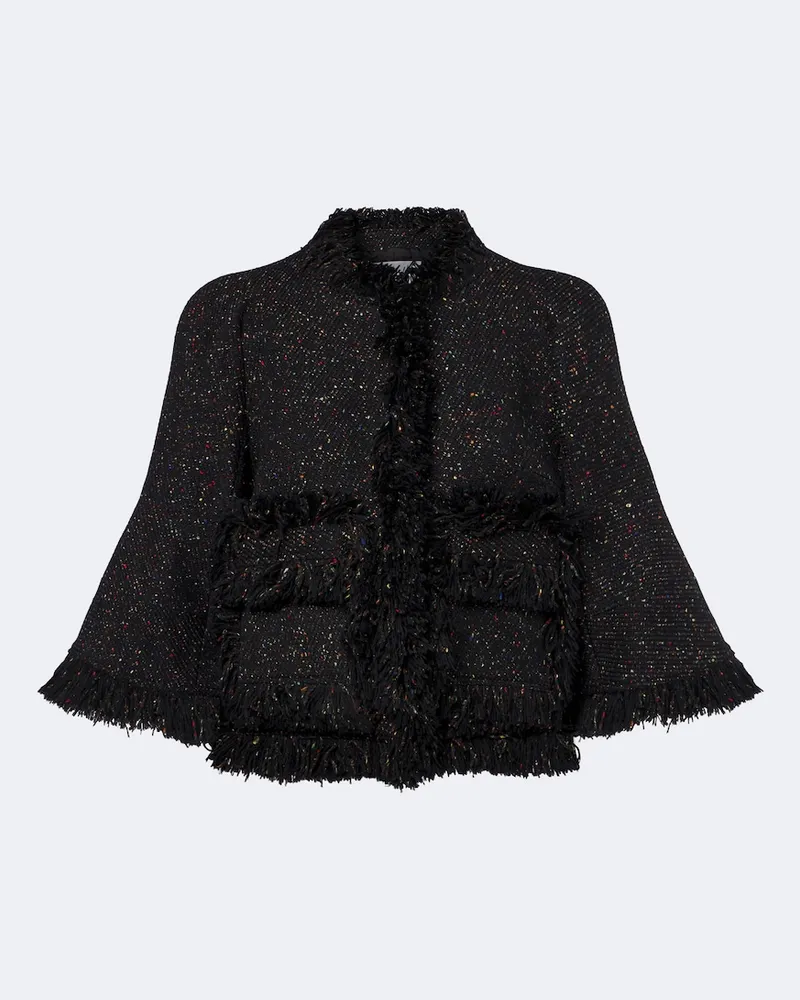 Sacai Jacke aus einem Wollgemisch Schwarz