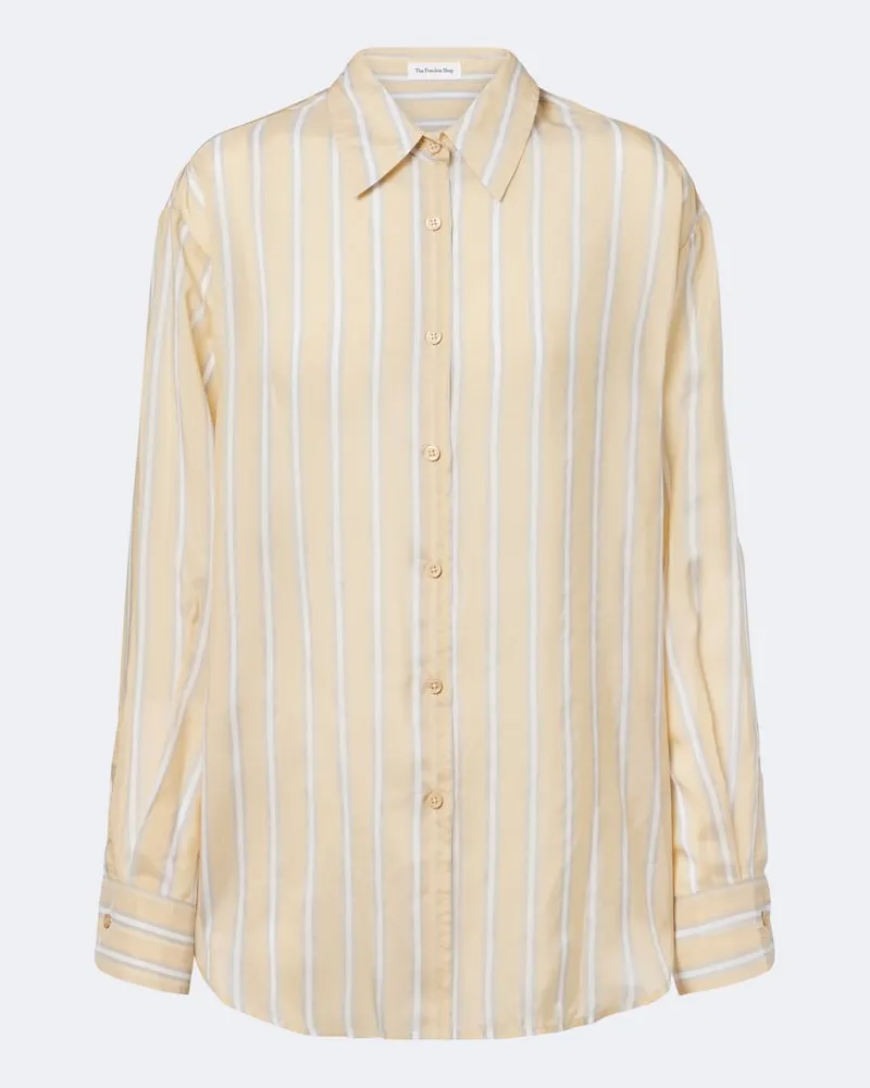 FRANKIE Shop Hemd Peri aus Twill Beige