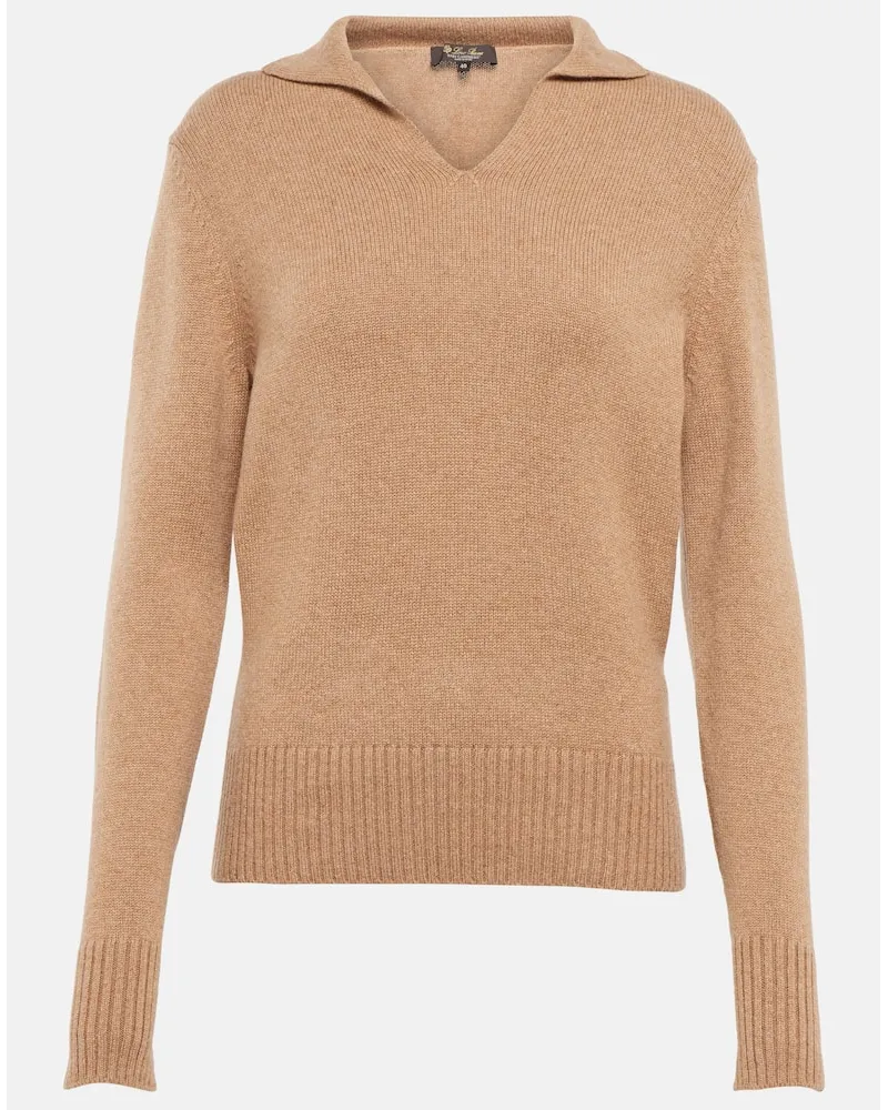 Loro Piana Pullover aus Kaschmir Nude