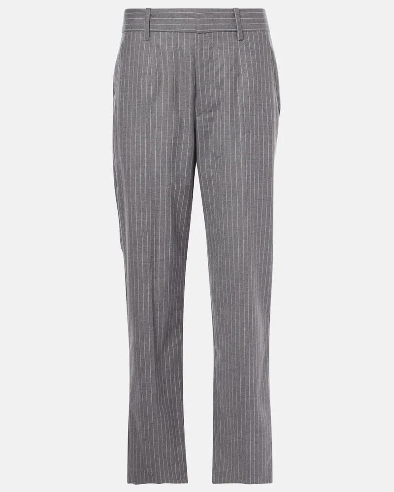 Isabel Marant Hose Ritana aus Wolle Grau