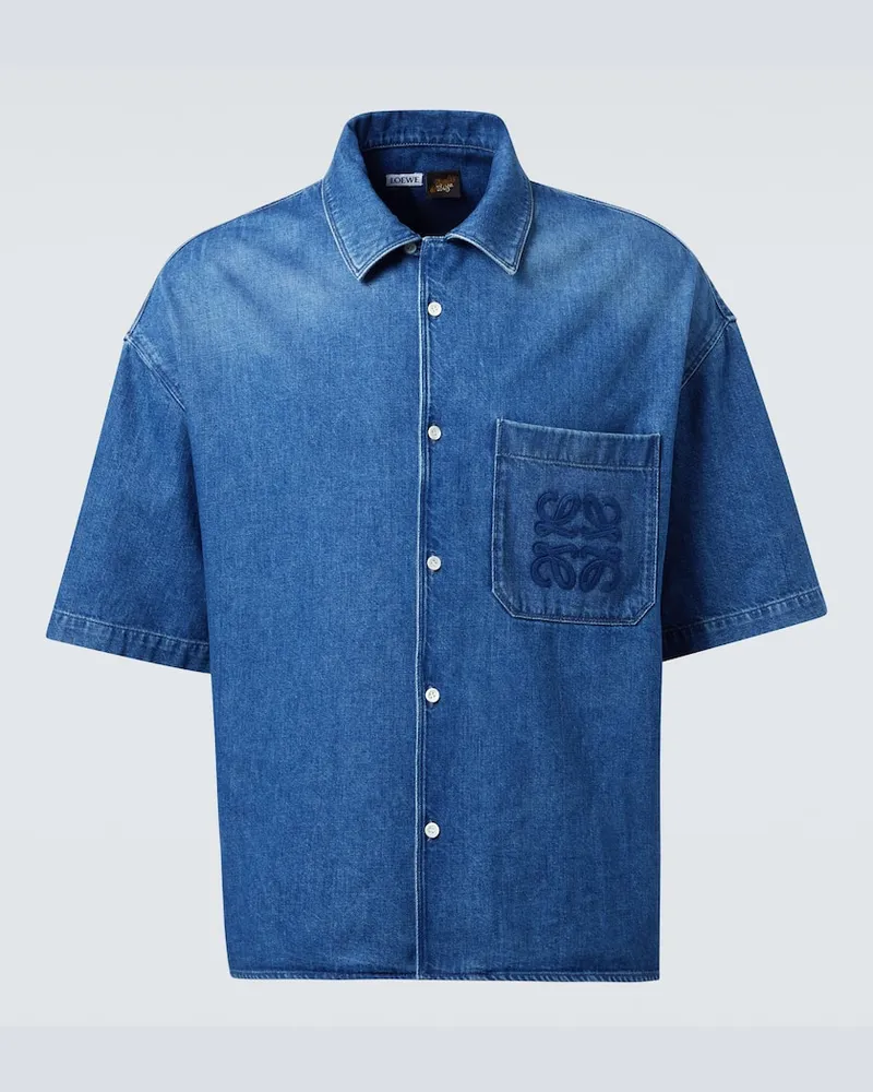 Loewe Paula's Ibiza Jeanshemd Anagram Blau