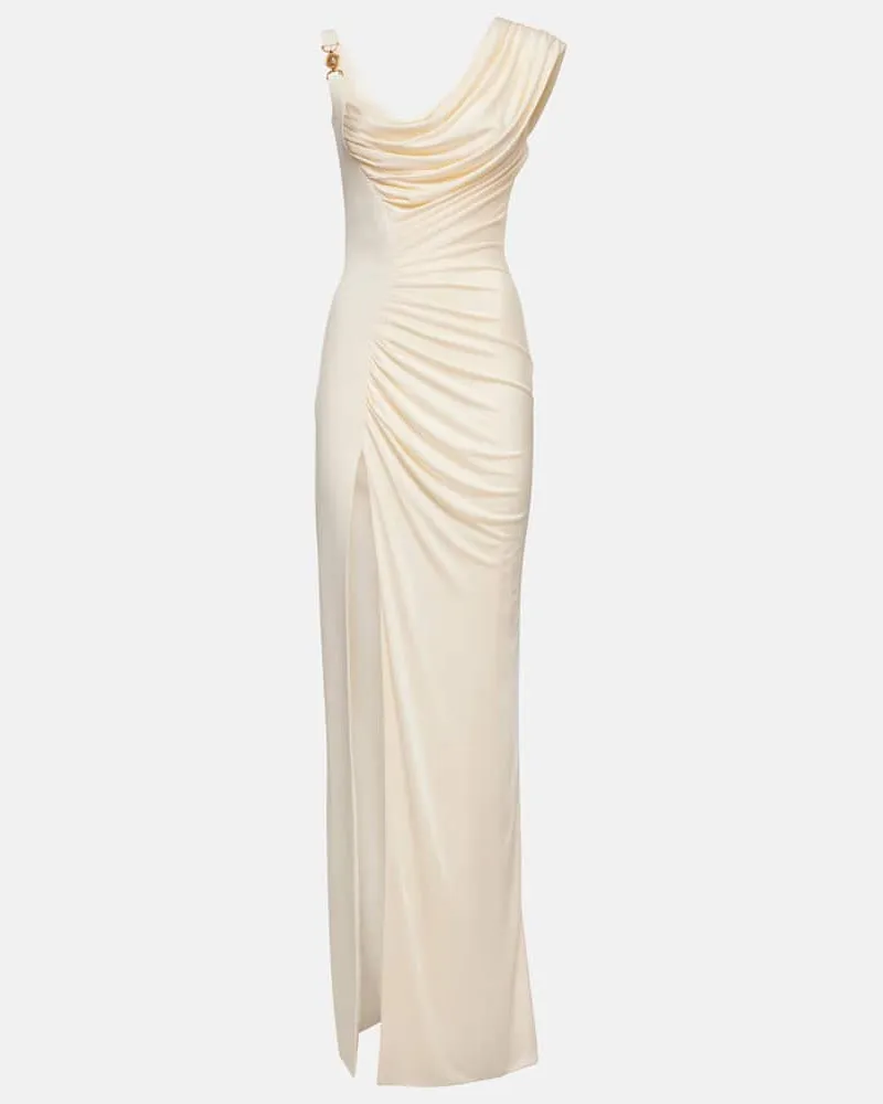 Versace Robe Medusa '95 aus Crêpe Weiß