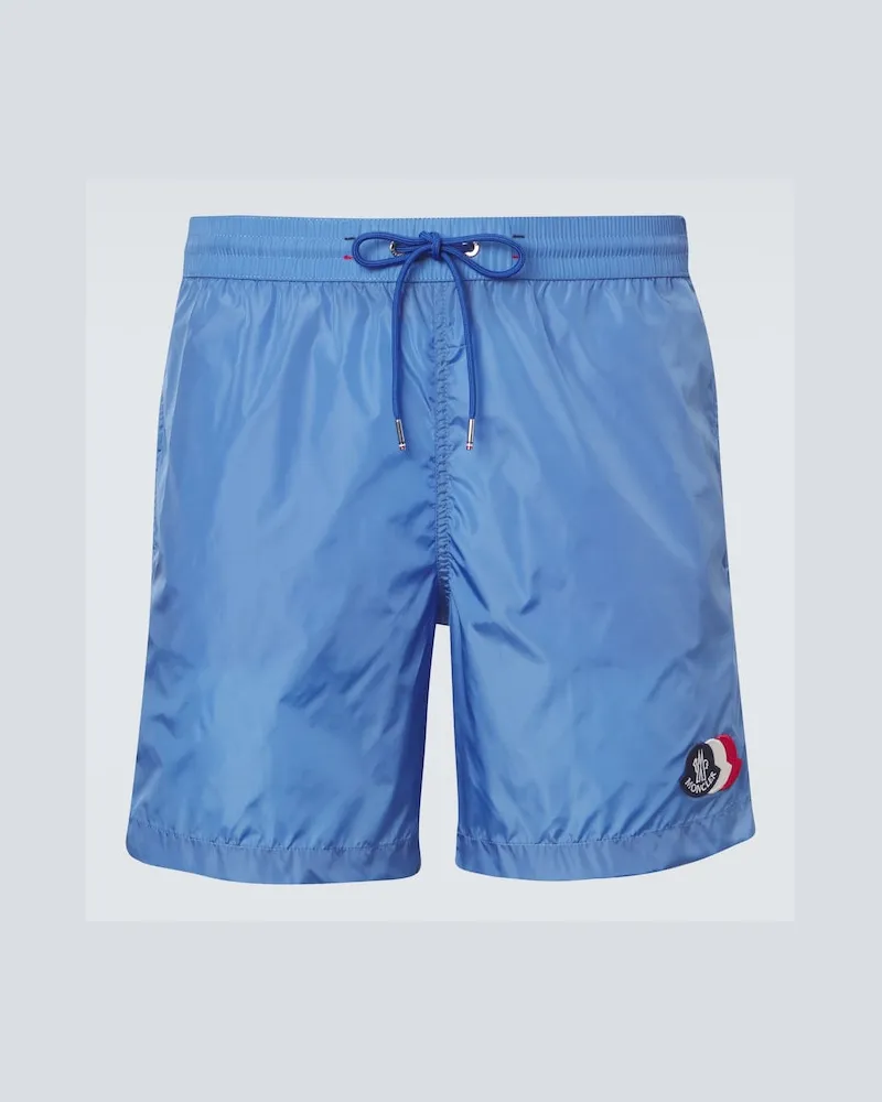 Moncler Badeshorts Archivio Blau