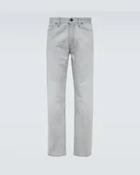 Ermenegildo Zegna Mid-Rise Slim Jeans Grau