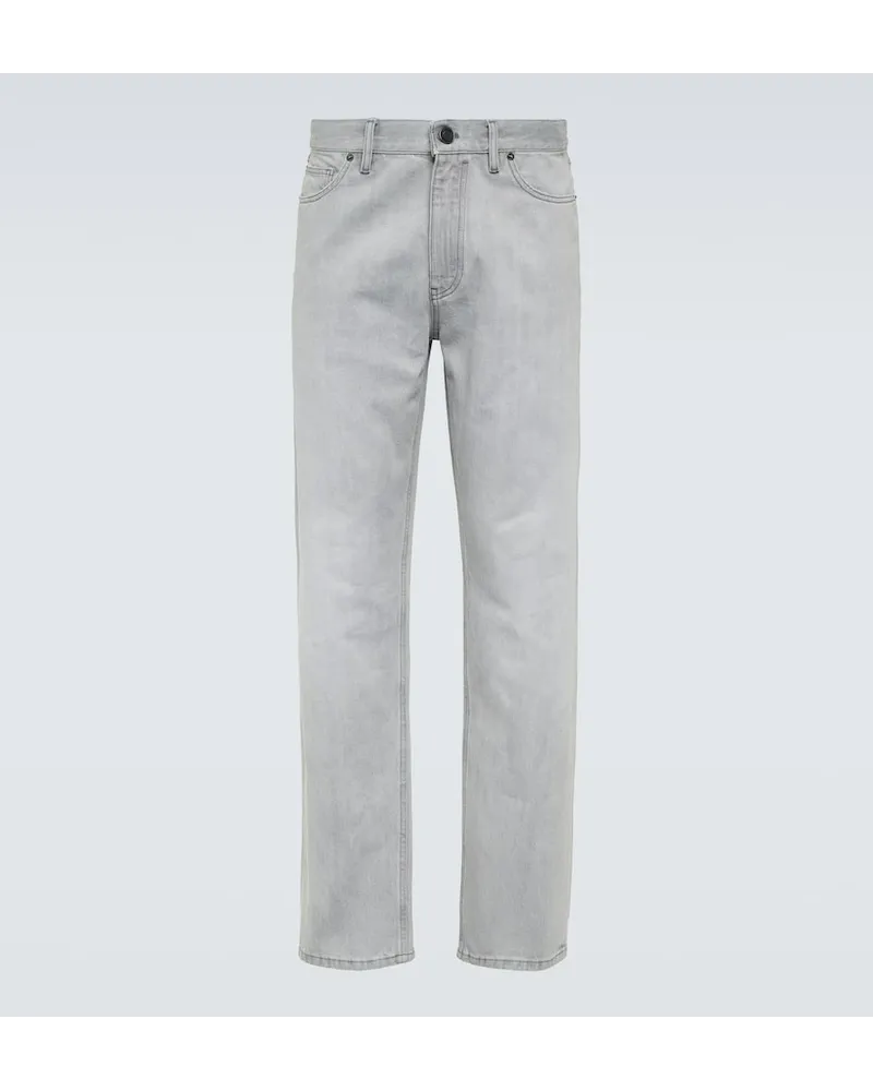 Ermenegildo Zegna Mid-Rise Slim Jeans Grau