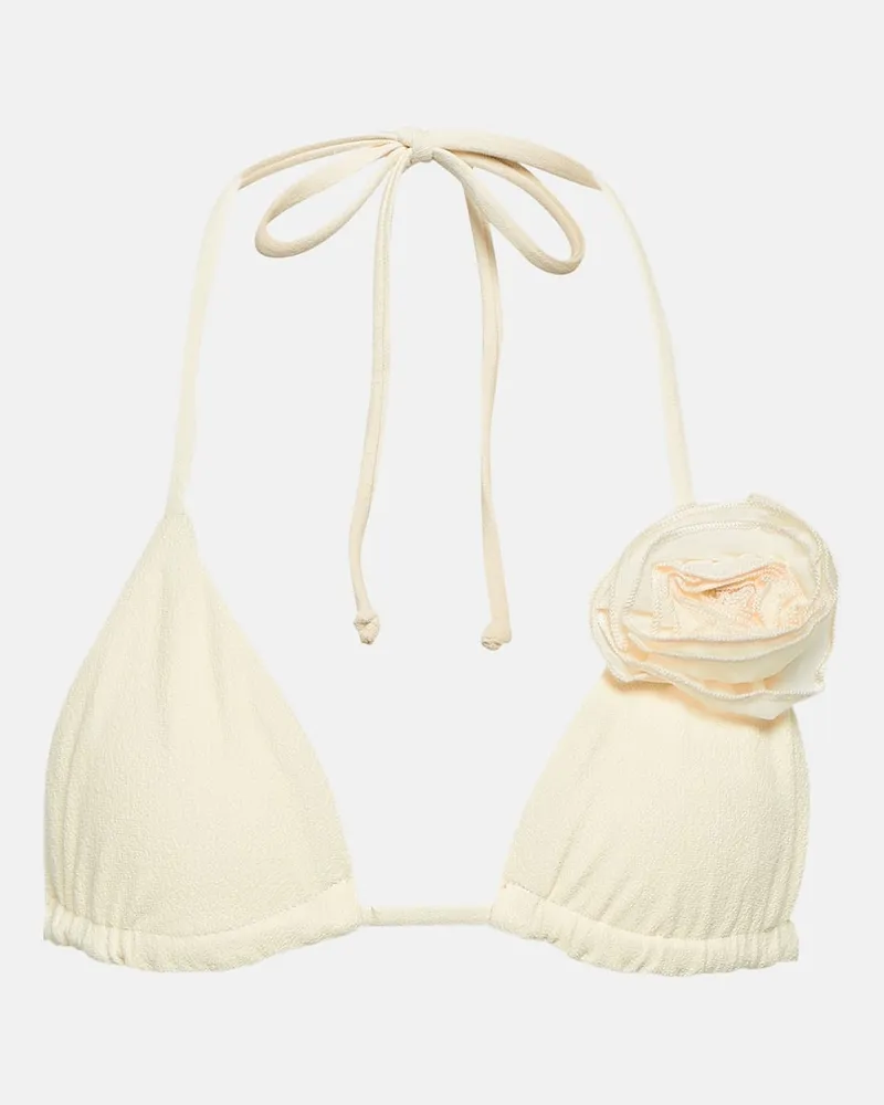 SAME Bikini-Oberteil Rose Weiß