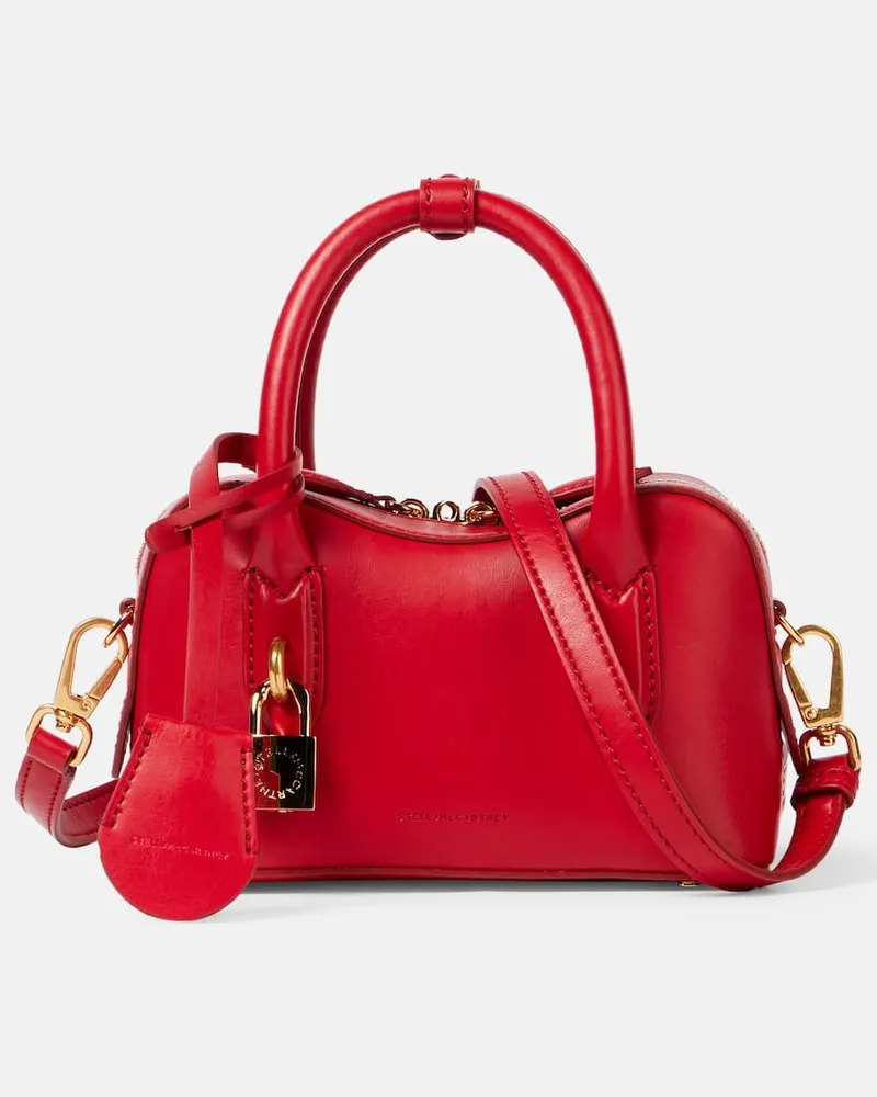 Stella McCartney Schultertasche Ryder Mini aus Lederimitat Rot