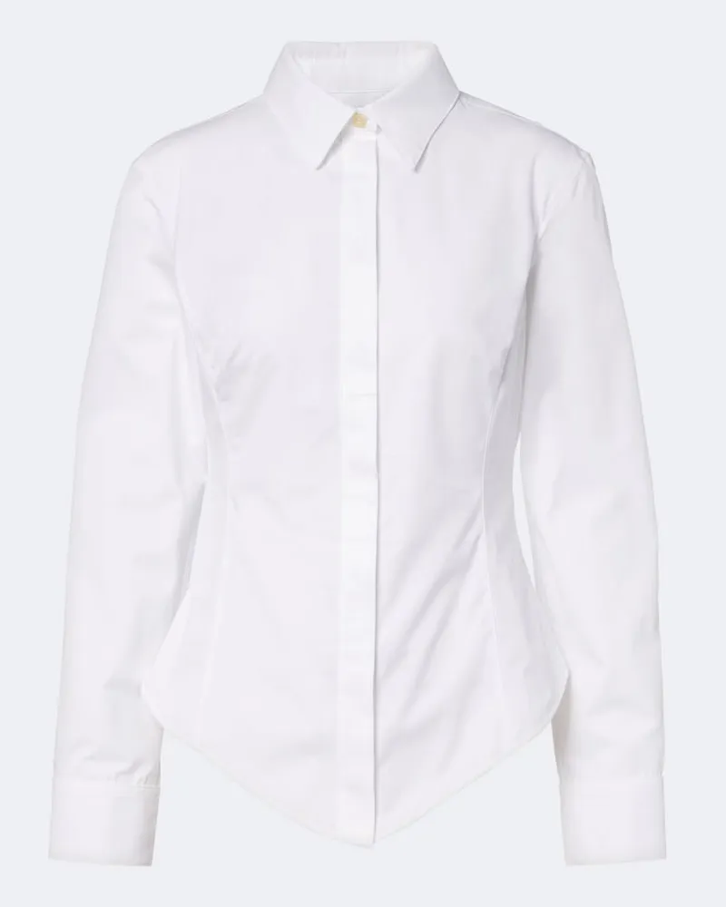 Jacquemus Hemd Triangle aus Baumwollpopeline Weiß