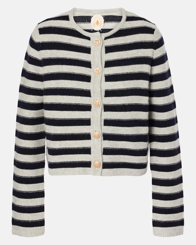 Jardin des Orangers Cardigan aus Wolle und Kaschmir Weiß