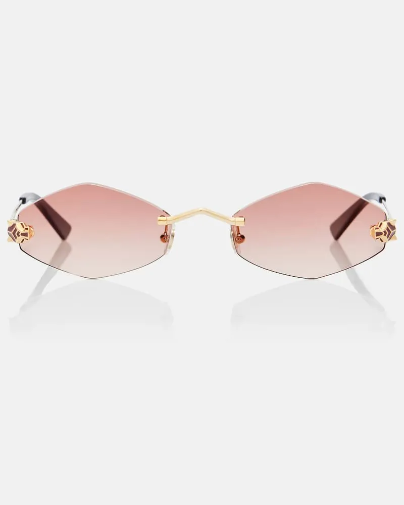 Cartier Ovale Sonnenbrille Panthère de Cartier Gold