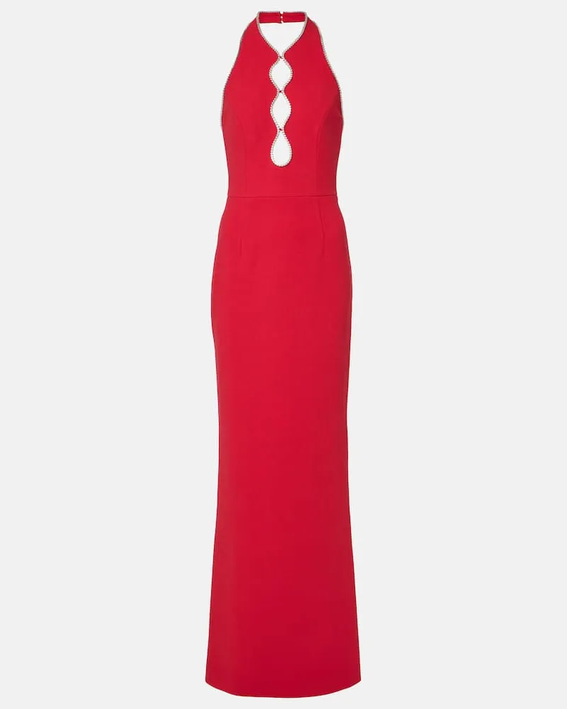 Rebecca Vallance Verzierte Robe Akari Rot