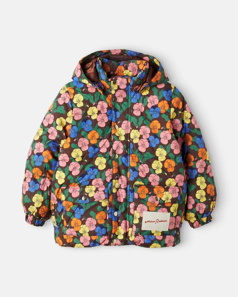 Mini Rodini Schößchenjacke aus Schurwolle Multicolor
