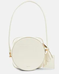 Jacquemus Schultertasche Le Vanito aus Leder Weiss