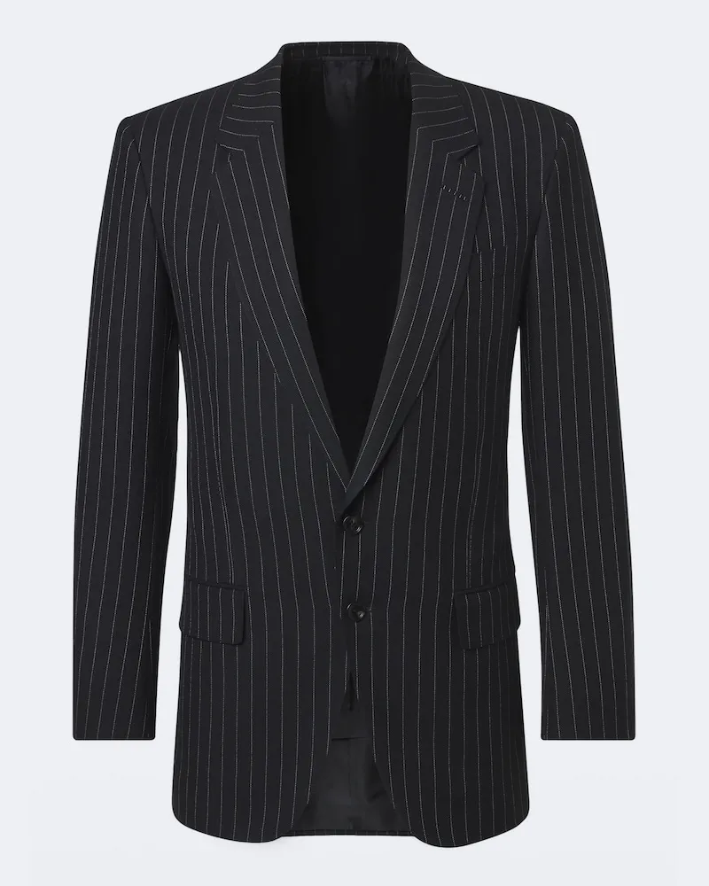 Tom Ford Blazer aus Woll-Twill Schwarz