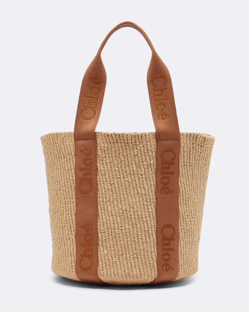 Chloé Chloé Tote Bag Woody Large Beige