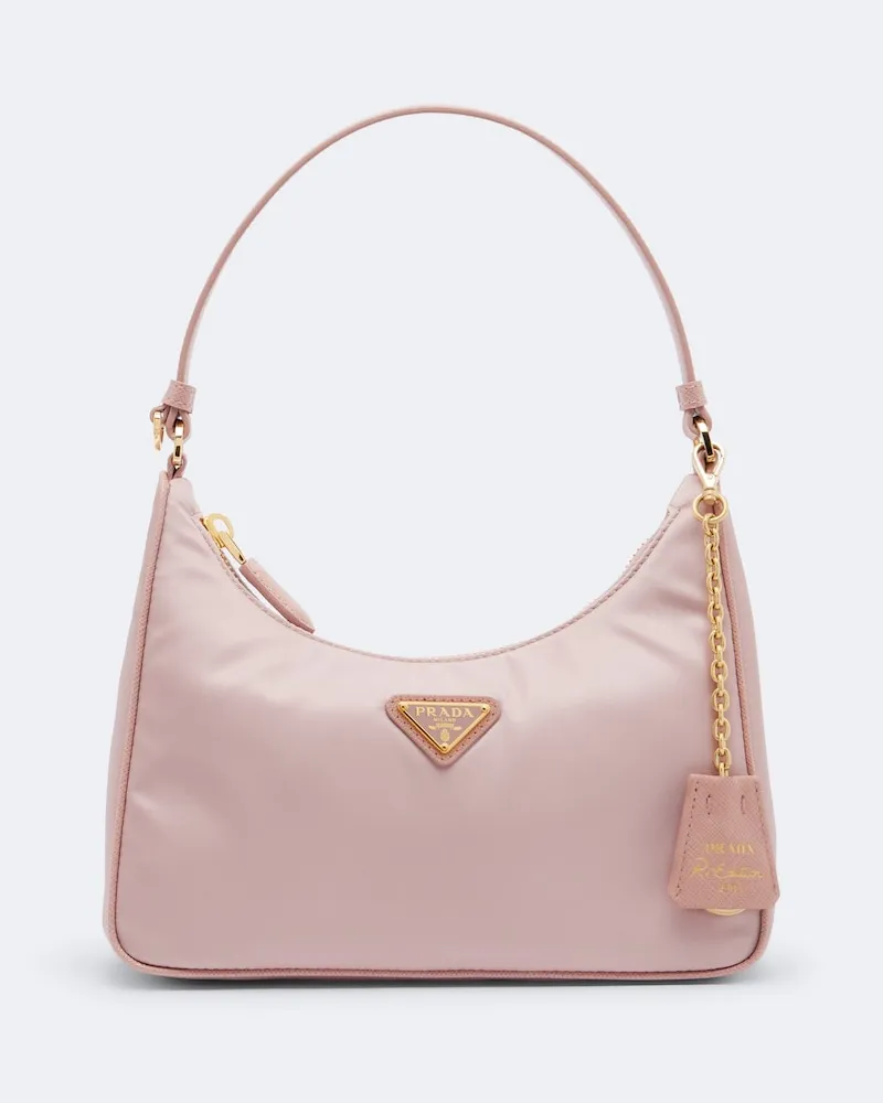 Prada Schultertasche Prada Re-Edition 2005 aus Re-Nylon Rosa