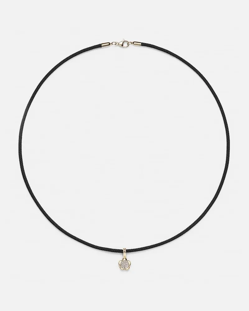 Stone & Strand Choker Crosby mit 10kt Gelbgold und Diamanten Gold