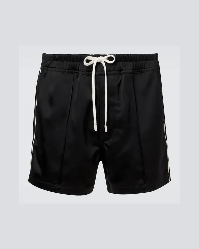 Tom Ford Shorts aus Satin Schwarz